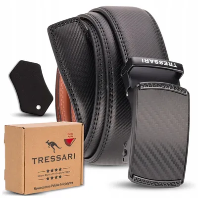 Produktbild von Tressari Eleganter Herren Ledergürtel Schwarz Automatisch