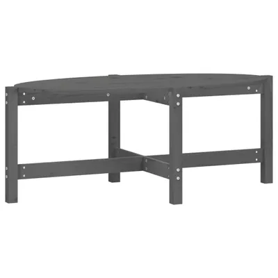 Produktbild von Couchtisch Grau 118x63x45 cm Massivholz Kiefer