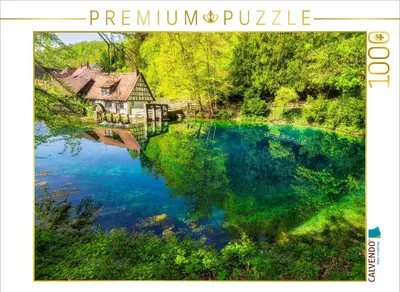Produktbild von CALVENDO Puzzle Blautopf (Blaubeuren) | 1000 Teile Lege-Größe 64x48cm Foto-Puzzle für glückliche Stunden