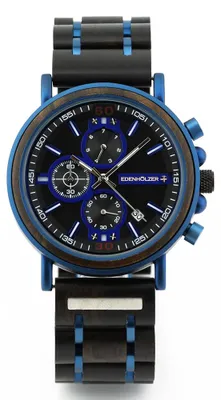 Immagine prodotto di Edenhölzer, orologio da polso in legno da uomo, cinturino in legno Boracay, modello ED091-009