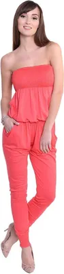 Immagine prodotto di Tuta da donna a fascia con tasche 7/8; corallo/S/M 36/38