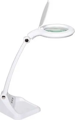 Produktbild von MAUL Lupenleuchte MAULiris LED 6.500 K dimmbar Standfuß weiß