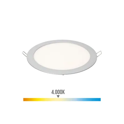 Image de Downlight Led Rond 20w Chrome Lumière Du Jour 4000k, 1500lm - Edm