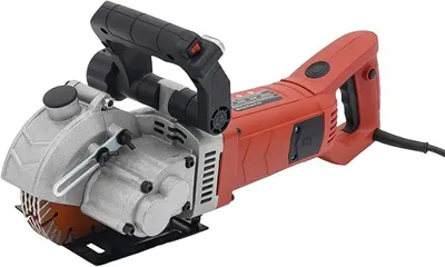 Produktbild von Schlitzmaschine 4800 W Mauernutfräse mit Werkzeugkasten, Wasserpumpe, Wasserleitung, Klingen, 6200 U/min Schlitzfräse für Schneiden Beton, Marmor, Granit, Leichtziegeln
