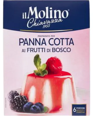 Zdjęcie produktu dla il Molina Chiavazza Panna Cotta 100g włoski deser w proszku z polewą