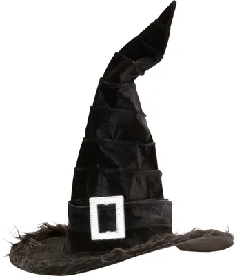 Immagine prodotto di Cappello da strega in velluto con peluche