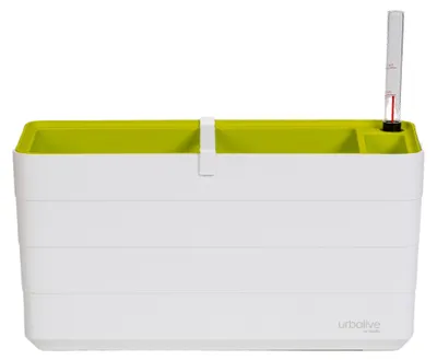 Zdjęcie produktu dla Pojemnik samonawadniający Plastia Berberis - biały + zielony 40 cm