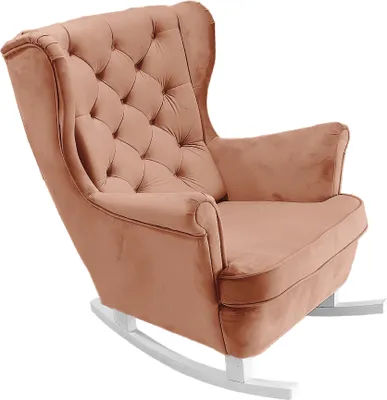 Produktbild von DomoHome Relaxsessel Armlehnensessel Armlehnen Fernsehsessel Loungesessel Polstersessel Couchsessel Armsessel Chair Wohnzimmersessel Ohrensessel | 102x81x95cm | Powder Pink_29830