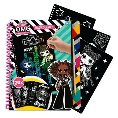 Produktbild von L.O.L. Surprise Magic Scratch Set für Kinder ab 3 Jahren, 20 Blätter, inkl. Rubbelstift