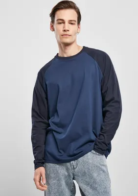 Immagine prodotto di Urban Classics Raglan Contrast LS blu scuro/blu notte - M