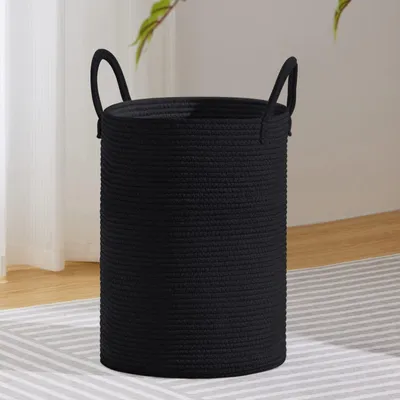Productafbeelding van VIPOSCO Grote wasmand, hoge opbergmand van geweven touw, geschikt voor dekens, kleding, etc