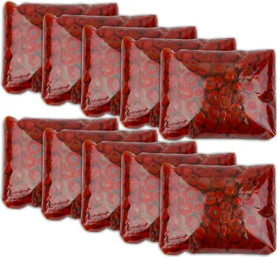 Produktbild von Food-United ungefüllte eingelegte Paprika Kirschpaprika 10x 2,5 KG südafrikanische Kirschpaprika aus Südafrika von CARARA, cherry peppers für Antipasti-Platten Pizza-Toppings Käse-Füllungen