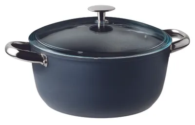 Imagen del producto de Midnight Blue Silver Sambonet Fleischtopf 24 cm mD Aluminium 51077-74