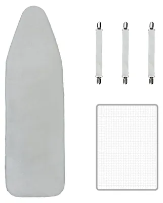 Image de Housse de table à repasser de 125x40 cm avec une épaisseur de 3 mm et un cordon de serrage