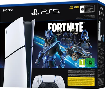 Produktbild von PlayStation®5 Digital Edition - Fortnite® Cobalt Star Bundle (Modellgruppe - Slim)
