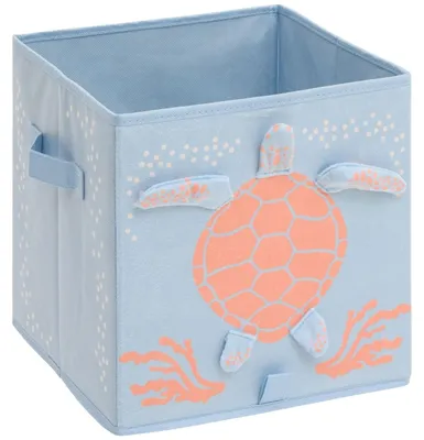 Produktbild von Atmosphera Aufbewahrungsbox Box Dekobox Allzweckbox Kiste 29 cm blau dekorativ praktisch