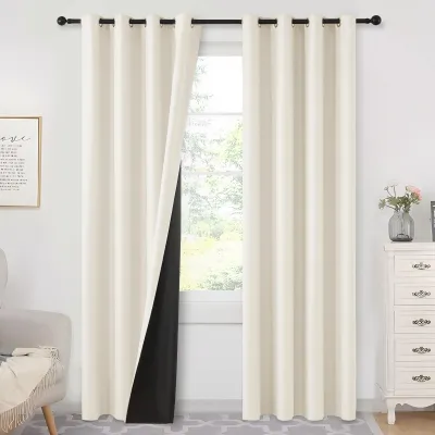 Obrázok produktu pre Tepelné závesy 100% nepriehľadné - Sada 2 - 225 cm dlhé - 140 cm široké