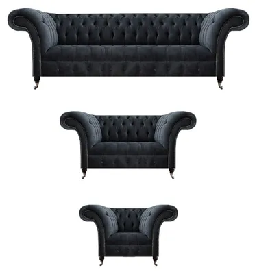 Immagine prodotto di Mobili imbottiti Divani dal design lussuoso Set completo di divani da salotto a 3 pezzi