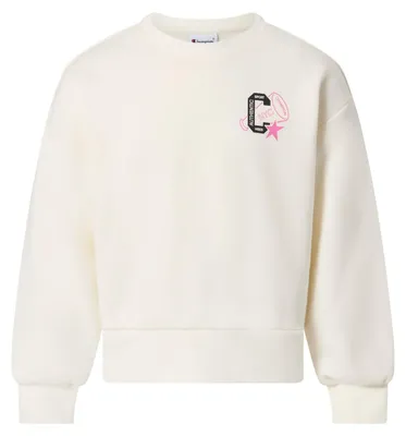 Productafbeelding van Champion Graphic Shop meisjes sweatshirt met ronde hals, zwart