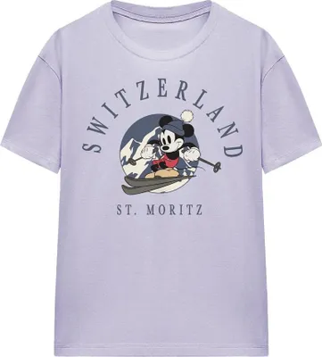 Image de Disney - T-shirt "Switzerland" pour femme TV25378 (M) (Lavande)