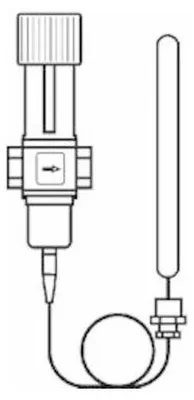 Produktbild von Danfoss Thermostatisches Wasserventil AVTA 20 3/4" IG 25-65 Grad