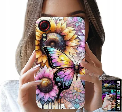 Obrázek produktu pro Pouzdro Pro Samsung Galaxy Xcover 5 - Slunečnice S Motýlem, Pouzdro + Fólie