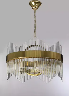 Image de Plafonnier style moderne salon plafonnier verre nouveau or