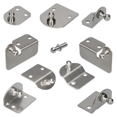 Immagine prodotto di Piastra di fissaggio Secuplan per molla a gas con attacco a testa sferica, varianti disponibili: 35 x 23 x 25 mm