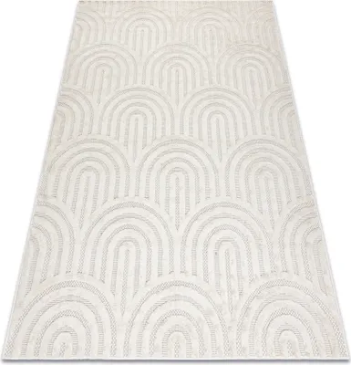 Produktbild von Teppich SANTO SISAL 0537 geometrisch weiß Weiß 180x270 cm