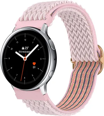 Obrázok produktu pre Remienok 20 mm pre Samsung Galaxy Watch 42 mm /3/4/5/Huawei Watch 2 Nokia Steel LG Watch Sport v ružovej farbe