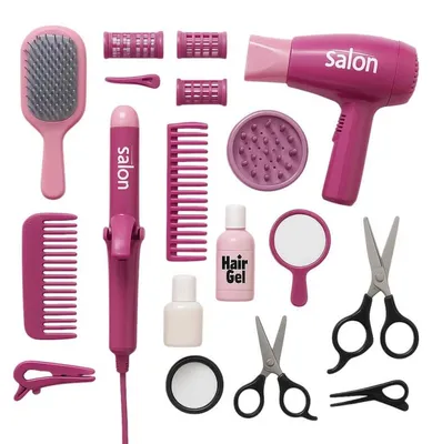 Produktbild von KIK KX2946 – Friseursatz für Kinder, 16-teilig