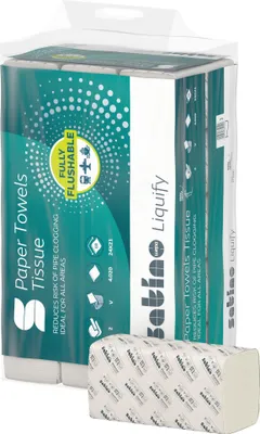 Zdjęcie produktu dla Satino Papier Handtuch Liquify 275900 24x21cm 2lg. 15x268Bl.