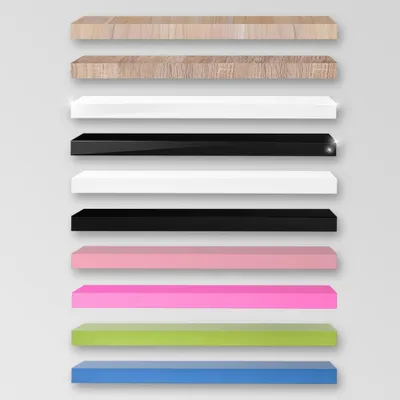 Produktbild von Wandboard, Wandregal, Steckboard, in verschiedenen Farben und Längen, Farbe:Rosa, Länge:20cm