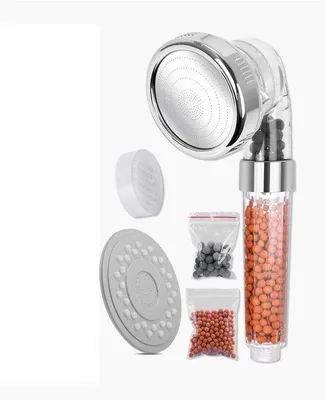 Obrázok produktu pre Sprchová hlavica s perličkami, ručná sprcha, 3 stupne, úspora vody, nastaviteľná, filter na tvrdú vodu