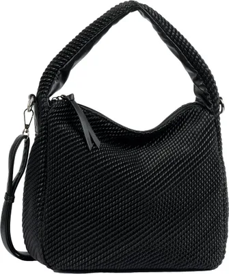 Produktbild von TOM TAILOR Denim Schultertaschen Nomi, Hobo Bag M, black, Schwarz