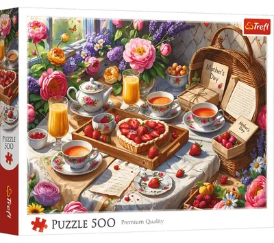 Produktbild von TREFL Puzzle Sü ß igkeiten zum Muttertag 500 dlks