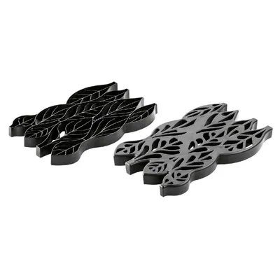 Produktbild von Silikomart Keksausstecher Blätter 24x15x2cm, schwarz