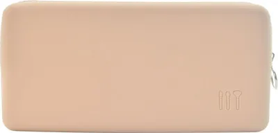 Produktbild von Make Up Pinsel Tasche Silikon, Tragbarer Kosmetiktasche, Tragbarer Kosmetiktasche mit Klebeband, Große Make-up-Tasche, Pinsel Kosmetiktasche, Kosmetiktasch Organizer (Khaki)