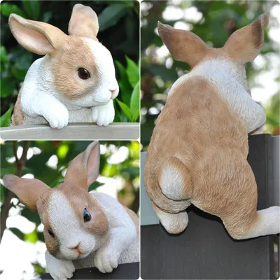 Produktbild von Dekofigur Gartenfigur Hase für Zaun und Trennwand