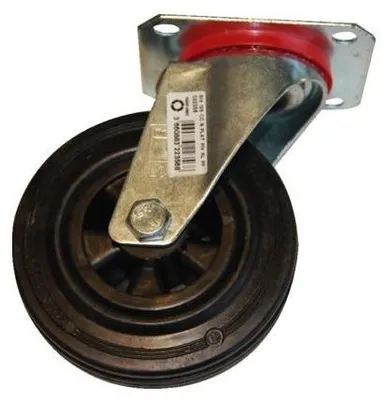 Produktbild von Schwarzes Gummirad Roulette Drehbar Durchmesser 160 H 190
