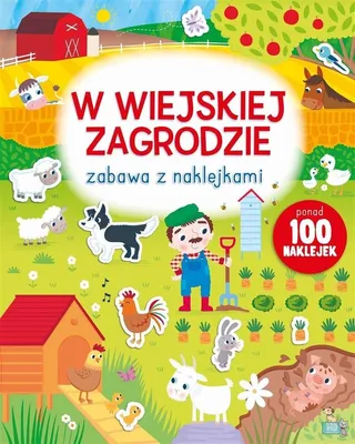 Immagine prodotto di Książka Zabawa w wiejskiej zagrodzie z naklejkami dla dzieci