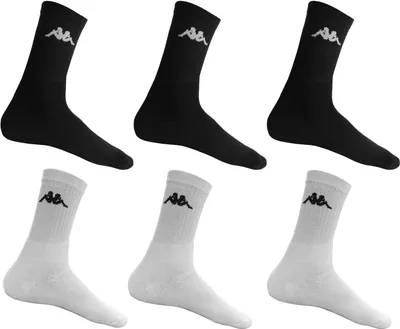 Produktbild von Kappa Damen Herren Sportsocken Tennissocken Freizeitsocken Socken Arbeitssocken, Farbe:Weiss, Größe:39-42, Menge:9 Paar
