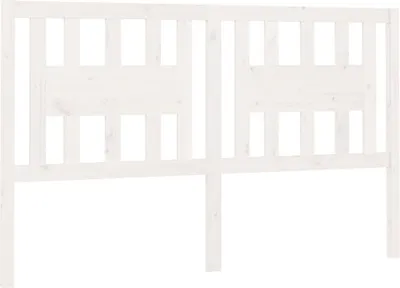 Obrázok produktu pre vidaXL Čelo postele biele 206x4x100 cm Masívne borovicové drevo