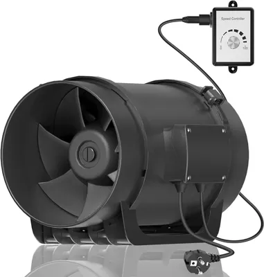 Zdjęcie produktu dla Wentylator kanałowy 200 mm - Wentylator wyciągowy - Wentylator kanałowy - Wentylator z regulatorem