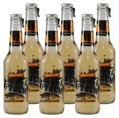Produktbild von Boscabana White Peach Fruchtweincocktail (12 x 0,275L)
