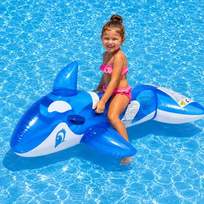 Produktbild von Aufblasbarer Orca Schwimmtier Wal 135x73x60 cm mit 2 Haltegriffen