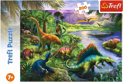 Produktbild von TREFL Puzzle Dinosaurier 200 Teile