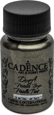 Obrázok produktu pre Cadence - Metalická akrylová farba - Dora - 50ml antracitová