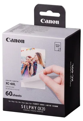 Zdjęcie produktu dla Canon XC-60L, termosublimacjyjny, 5.4x8.5 cm, 60 szt.