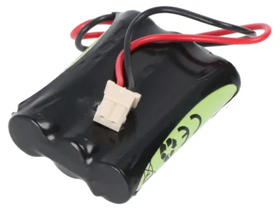 A close-up studio shot of a battery pack.